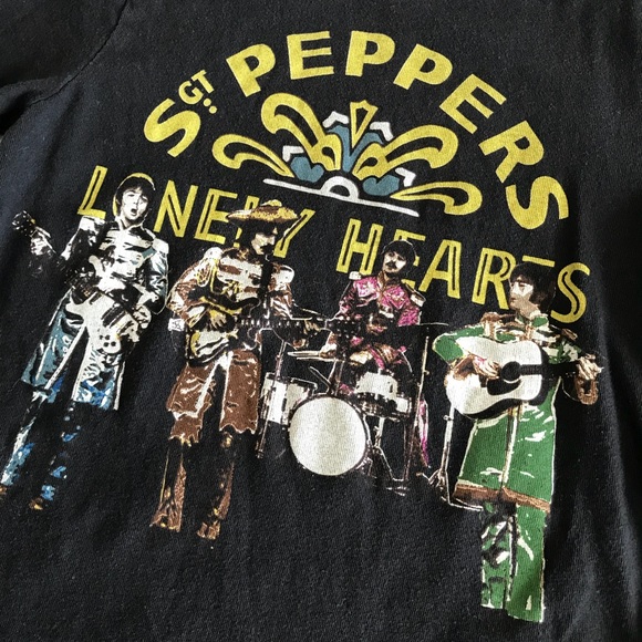 BEATLES JUNK FOOD T-SHIRT~YOUTH SZ MD~SGT PEPPERS LONELY HEARTS CLUB BAND - Picture 3 of 5